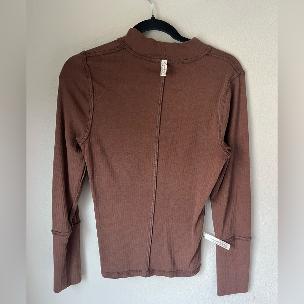 Free People Mock Neck Long Sleeve